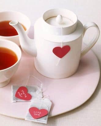 Heart-Shaped Tea Bags -34 Fresh Valentine's Day Crafts for a Memorable Day