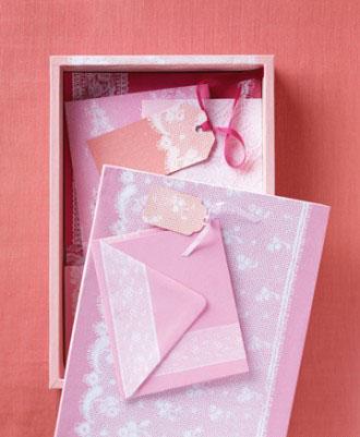 Lace-Print Stationery -34 Fresh Valentine's Day Crafts for a Memorable Day