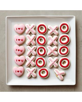 Mini Iced Valentine Vanilla Cookies - Easy DIY Handcrafted Valentine's Day Decor