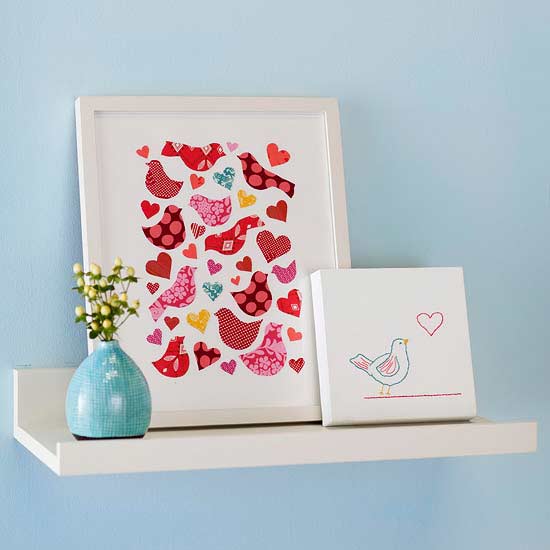 Modern Valentine's Day Artwork - Easy DIY Handcrafted Decor