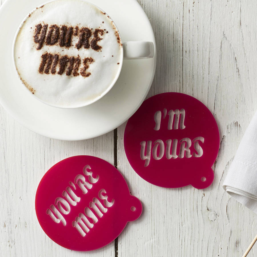 Personalized Valentine's Coffee Stencil-10 beautiful and lovely gift ideas for February 14th