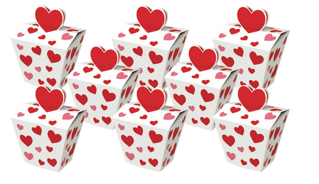 Red Hearts Favor Boxes- Lovely Items for Home Decoration