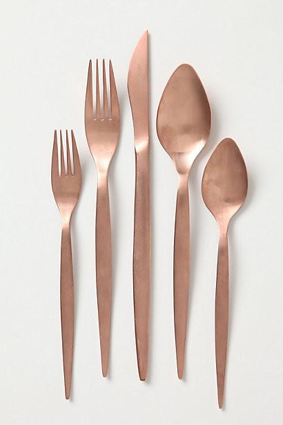 Bronze Age Flatware- 19 Amazing Valentine's Day Home Decorating Ideas