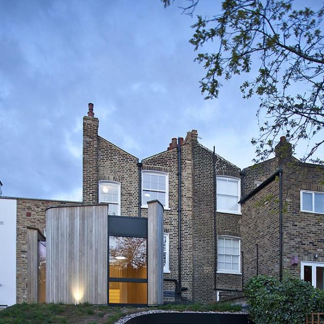 The Contemporary Side of an Old Victorian Home in London