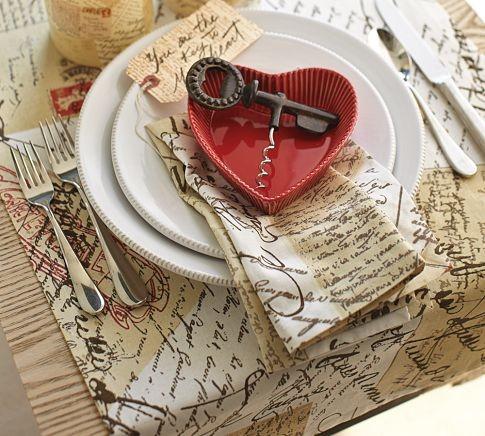  Love Letter Table Runner- 19 Amazing Valentine's Day Home Decorating Ideas