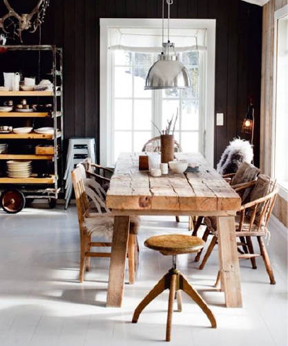 rustic modern, scandinavian design- essential elements in home interior areas