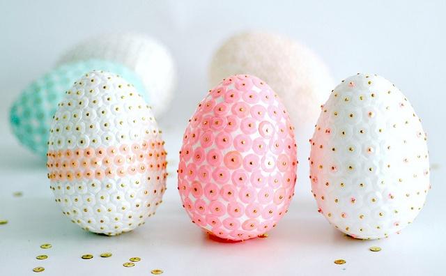 Amazing and unique sequin Easter Eggs | | Founterior