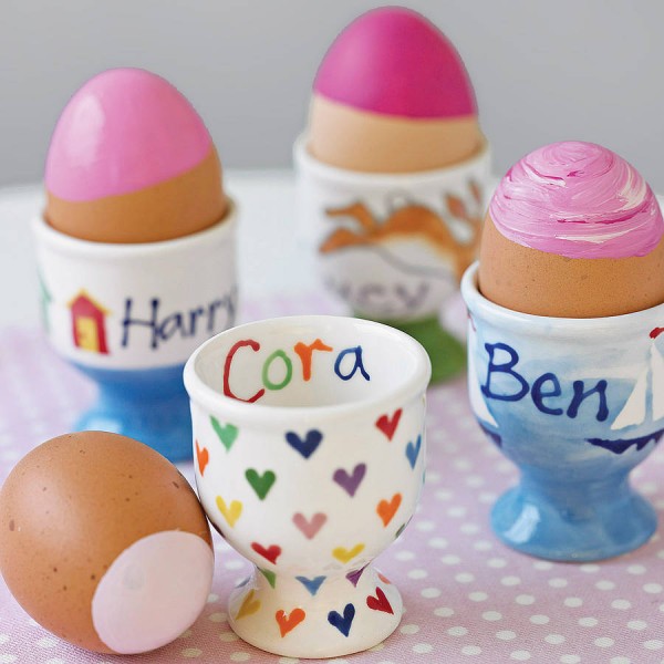 Easter Egg Cups with personal names written on them-12 Atrractive and Amusing Ideas for Home Decorations