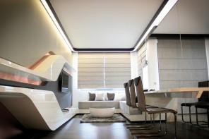 Futuristic Small Apartment Interior Design in Bulgaria