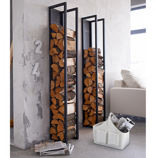 a-metal-rack-for-wood-storage- 21 Creative and Functional Home Furniture Examples