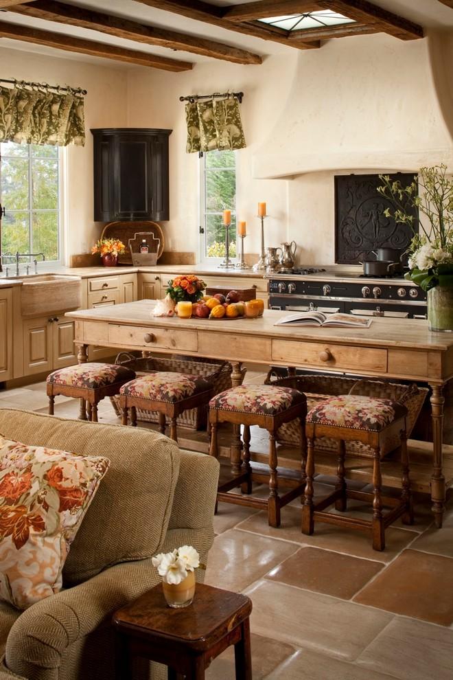 Cozy rustic kitchen with feminine-inspired interior in pale colors - 16 Advices and Examples for Creating a Cozy Atmosphere in the Cooking Areas 