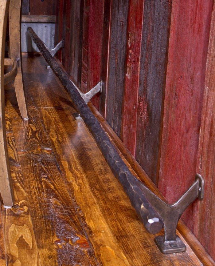 Metal footrail in a home bar - Interior Design Trends - Having a Pub in the house