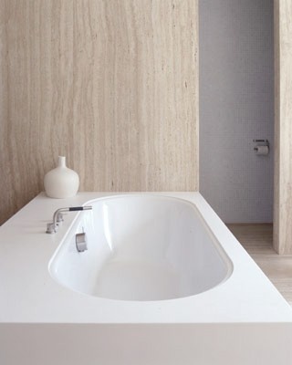 minimalist - bathroom in earth tones