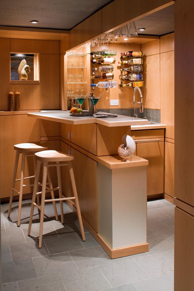 Modern small and simple home bar in light colors - Interior Design Trends - Having a Pub in the house