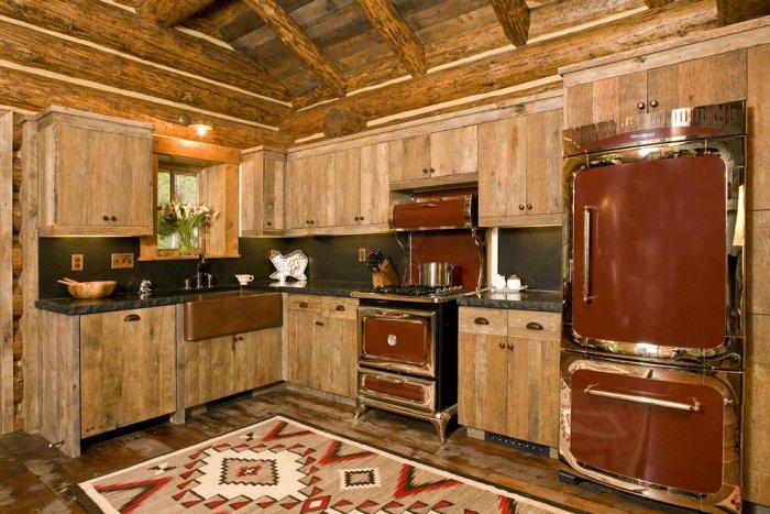 Rustic kitchen with vintage appliances - 16 Advices and Examples for Creating a Cozy Atmosphere in the Cooking Areas 