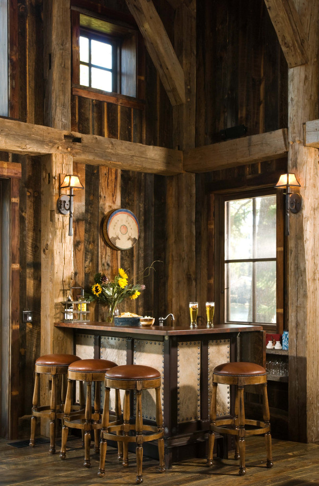 Spacious rustic home bar located in one the rooms - Interior Design Trends - Having a Pub in the house