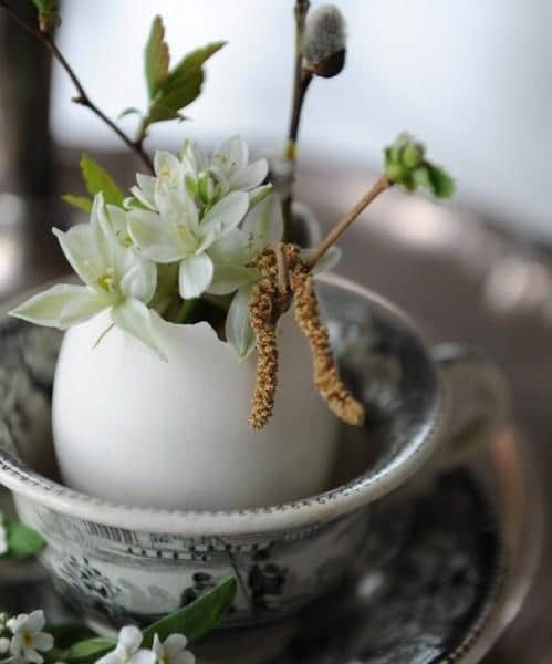 Chinese porcelain with flowers