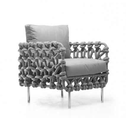 Creative modern armchair with fabric-wrapper foam- Contemporary Cabaret Furniture Set from Kenneth Cobonpue