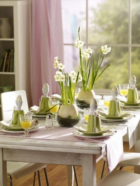 Fresh spring dining table with a lof of yellow flowers– Inspiring Easter Decorating Ideas for a Memorable Holiday