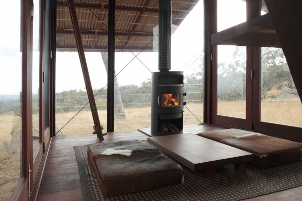 Inside the living room and the beautiful 360° views-Small Copper Tower Family Weekend Getaway in North Wales