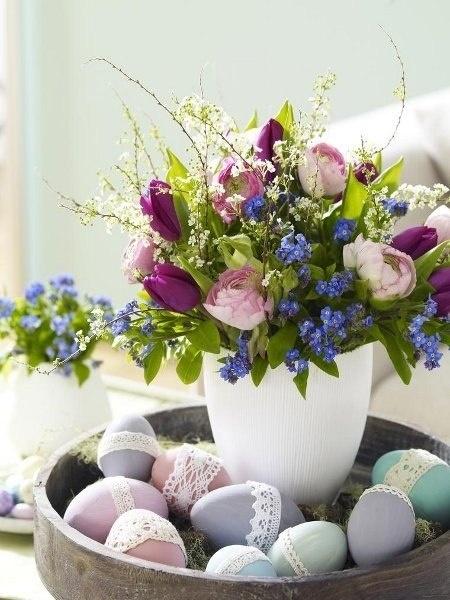 Pretty arrangement for Easter-Creative collection of Holiday home decorating ideas