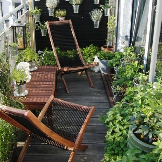 Scandinavian balcony with comfortable lounge chairs-Trendy designs for outdoor home spaces