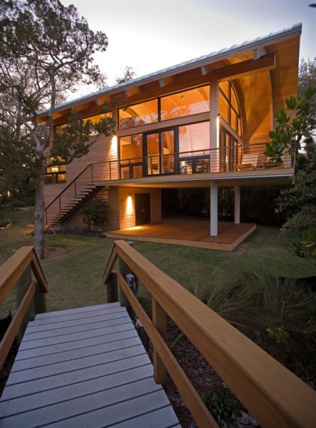 The beautiful forest two-storey house