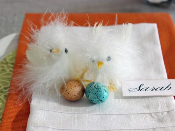 Very funny Easter chicks place setting – home decorating ideas for funny and joyful atmosphere
