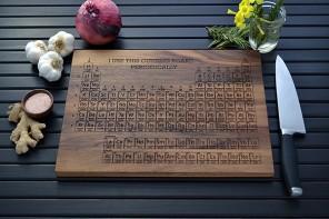 Periodic Table Cutting Board - a Creative Kitchen Accessory
