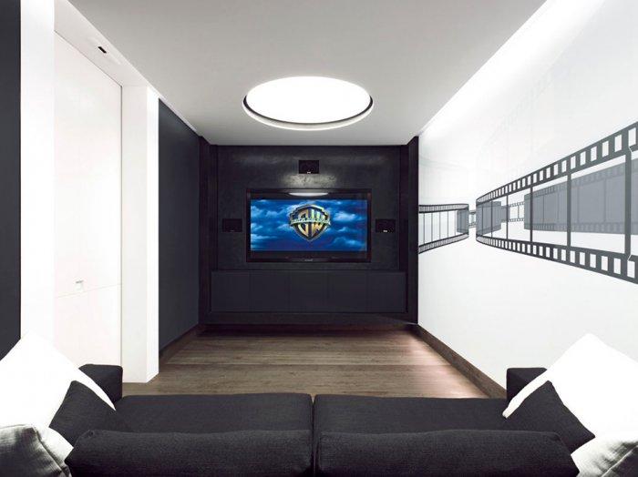 Home theater room for entertainment