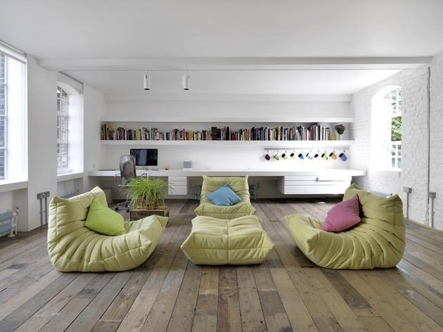Luxurious minimalist loft interior design