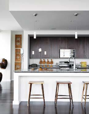 Chocolate color inspiration inside a modern kitchen design