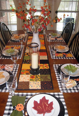 Colorful table accents for creating positive mood at launch