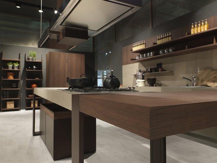 Modern kitchen details from the wooden inspired interior