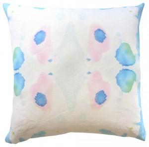Beautiful decorative pillow with ink blots - Splash Pool 18 x 18 Pillow