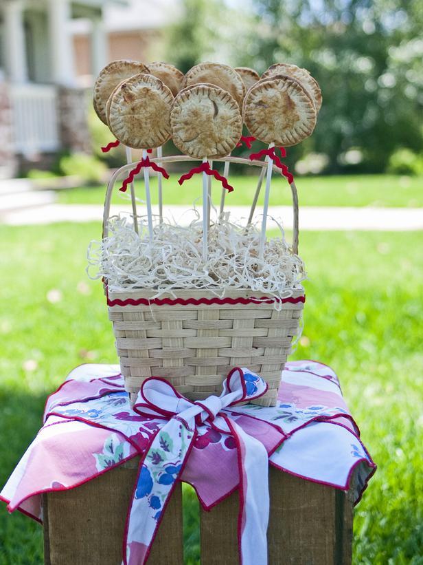 Festive Dessert Basket that can be used as table centerpiece in the outdoor event