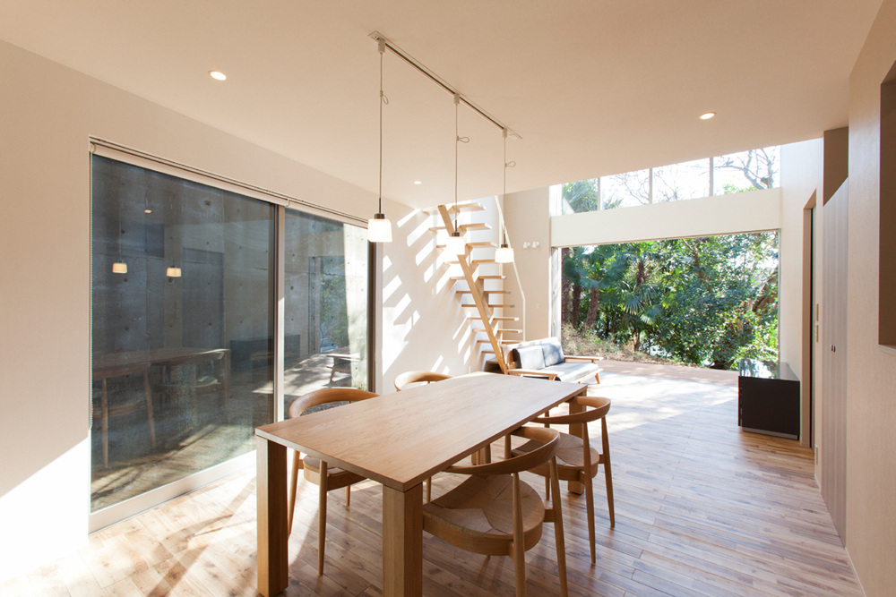 Clean Japanese dining room in a very small home