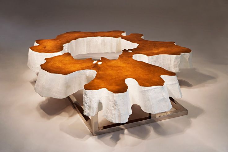 Creative coffee table made of wood