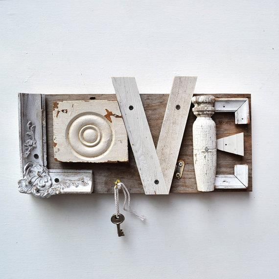 Creative love writing for a Shabby Chic look