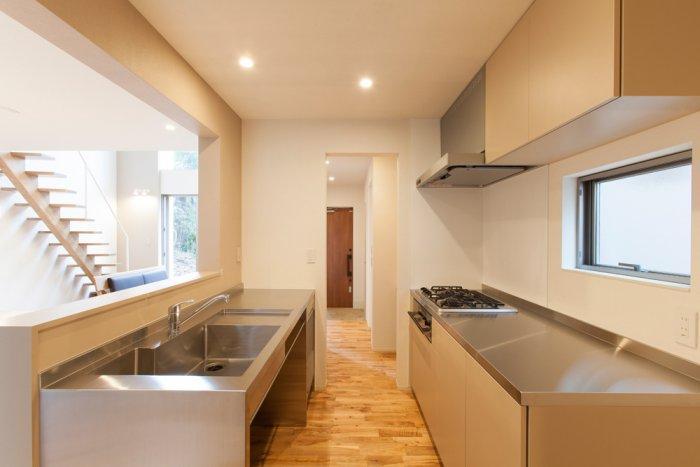 Elegant minimalist kitchen in Japanese style