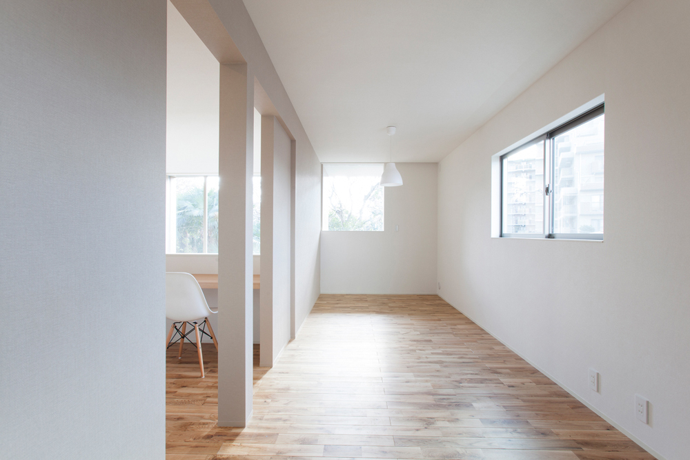 Japanese house with hallway on the first floor