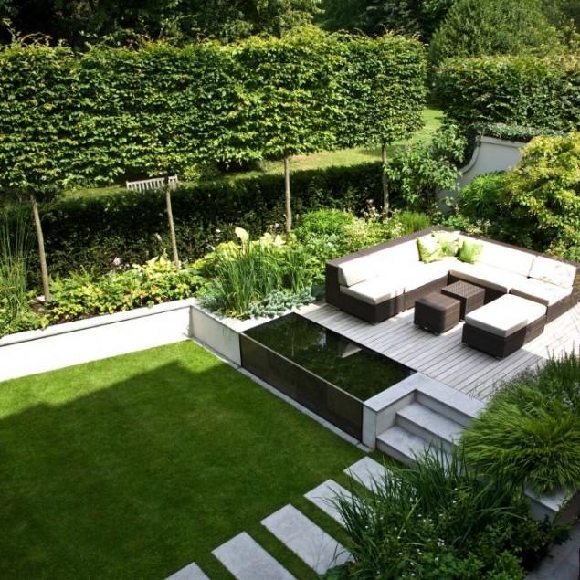 Minimalist Trendy Garden Ideas with Tiles and Pools | Founterior