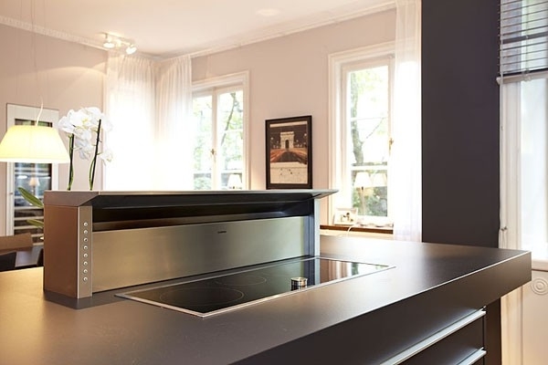 Modern cooking area in an eclectic loft