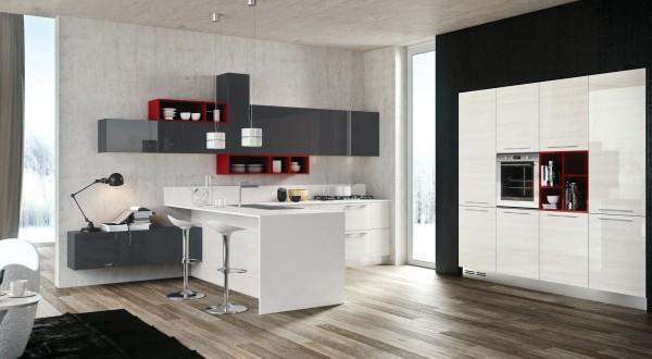 10-Red-gray-white-kitchen-600x330