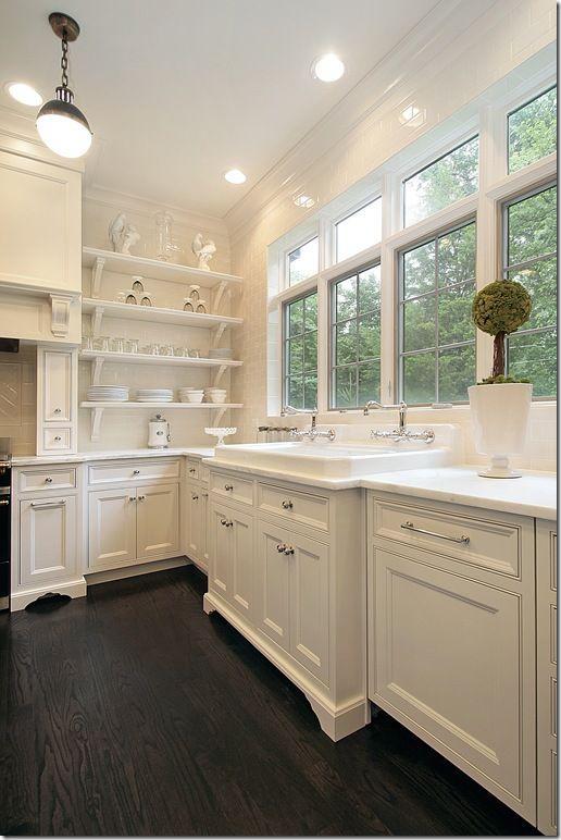 Cabinets, sink and windows - the dream of many women in the world