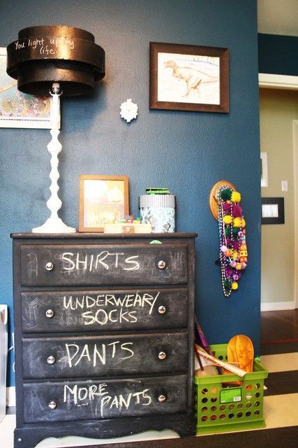 Chest of drawers - with black chalkboard paint