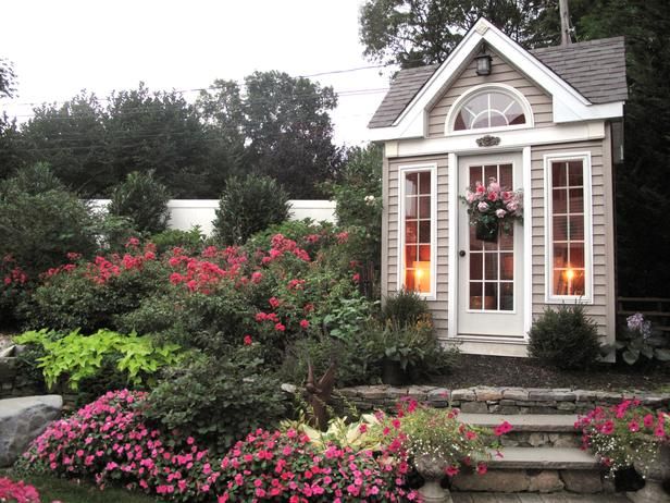 Dream shed with stairs leading to the entry