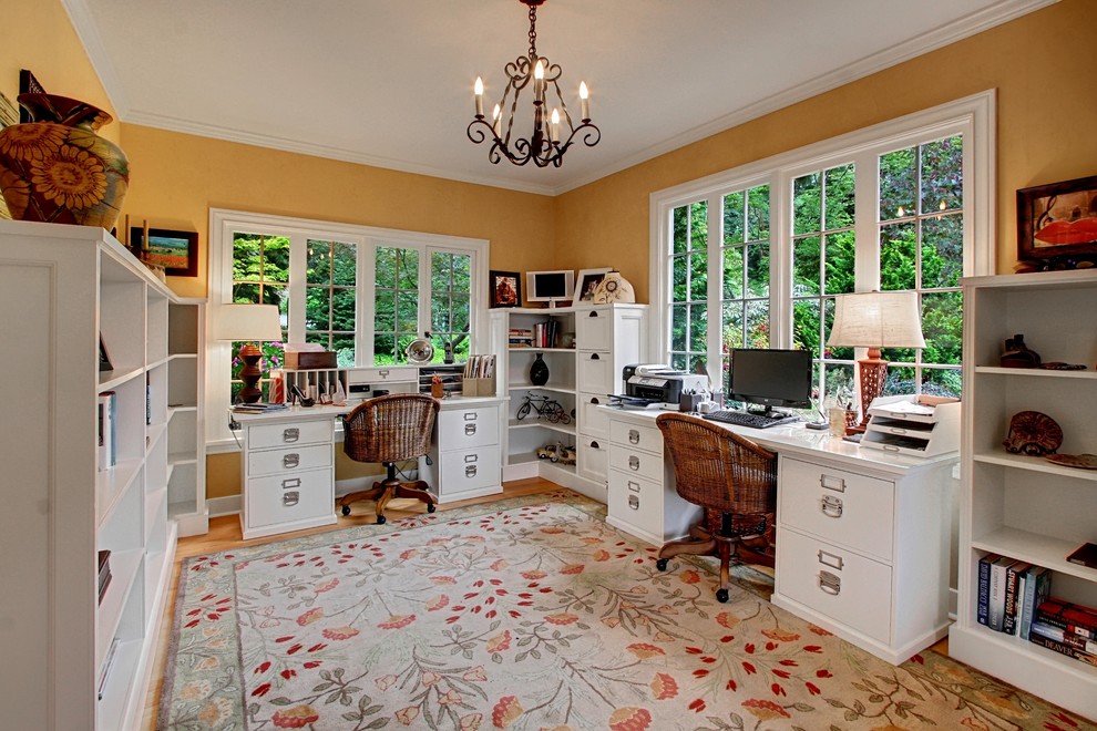 Filing cabinets - in a beach styled home office