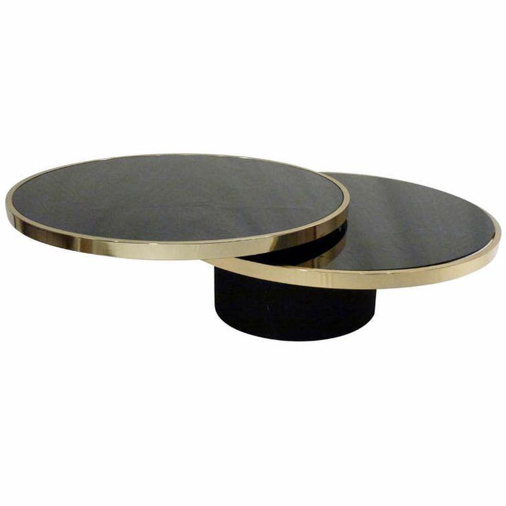 Italian coffee table - with two flexible surfaces