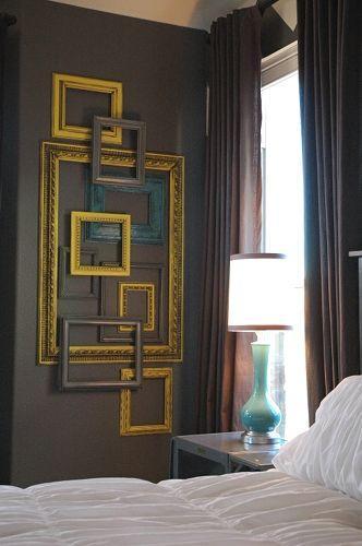 Painting frames used as wall decorations